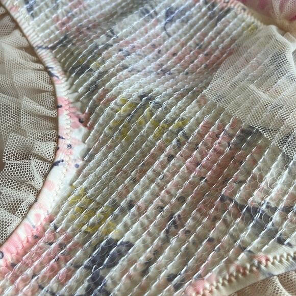 Victoria's Secret Dream Angel Darling Pink Floral Sequin Panty Hip Hugger Medium - Picture 5 of 8